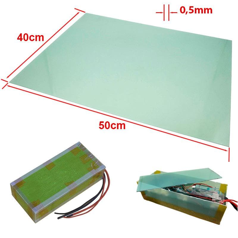Glasfaserplatte 50x40cm 0,5mm