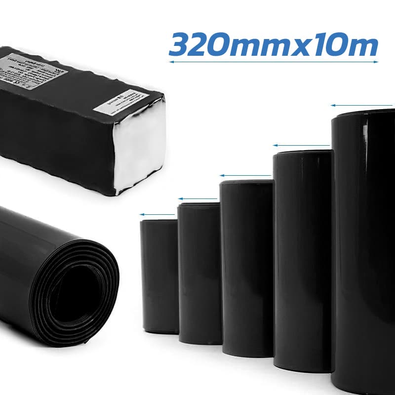 Schrumpfschlauch Schwarz 320 m 10 m