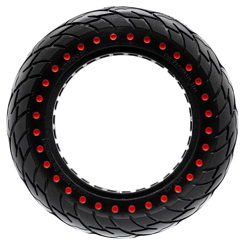 Ultraleicht Vollgummirad 10x2,125-6,1/B34 - rote Punkte [Nedong]