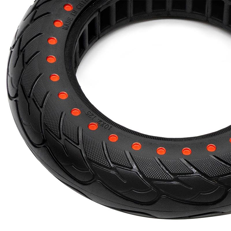 Ultraleicht Vollgummirad 10x2,125-6,1/B34 - rote Punkte [Nedong]