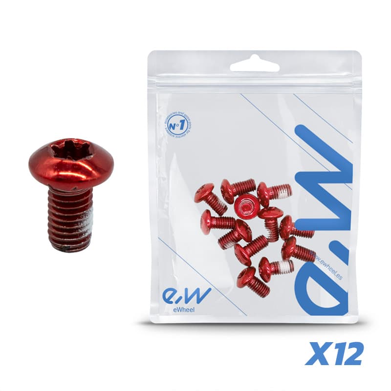 Rote Schraube M5x10 für Bremsscheiben - 12 Stk