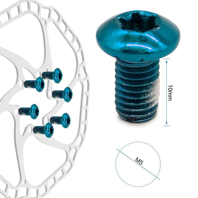 Blauer Schraube M5x10 für Bremsscheiben - 12 Stk