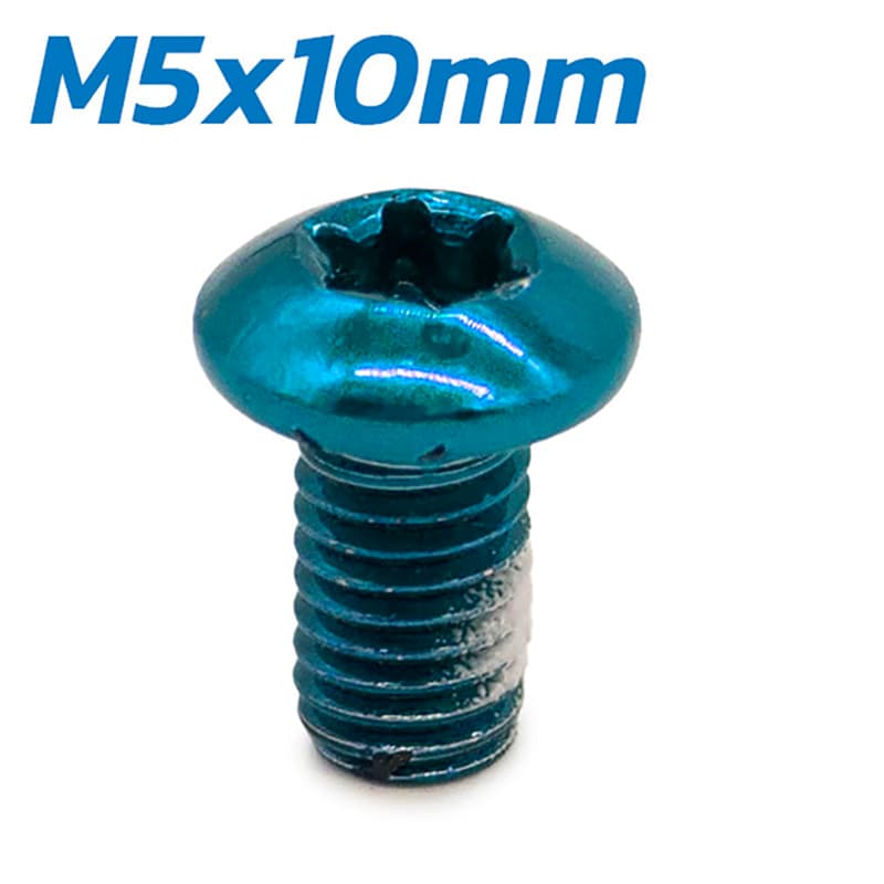 Blauer Schraube M5x10 für Bremsscheiben - 12 Stk