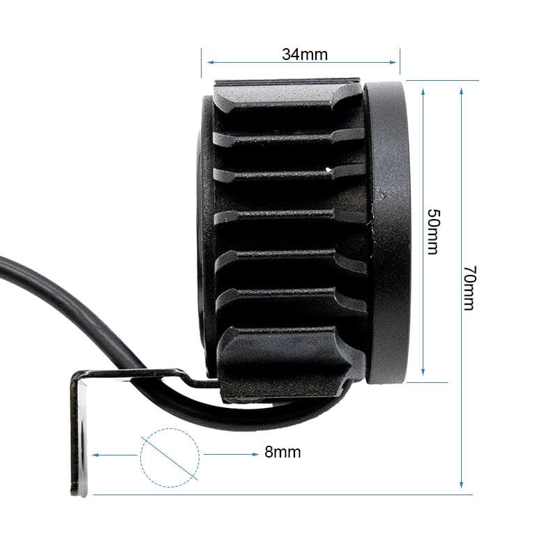 LED Scheinwerfer mit Hupe FC1 12-72V