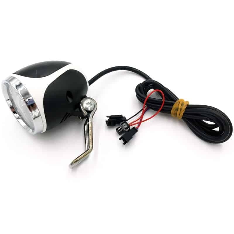 LED Scheinwerfer mit Hupe weiß 36V-60v mit SM Stecker