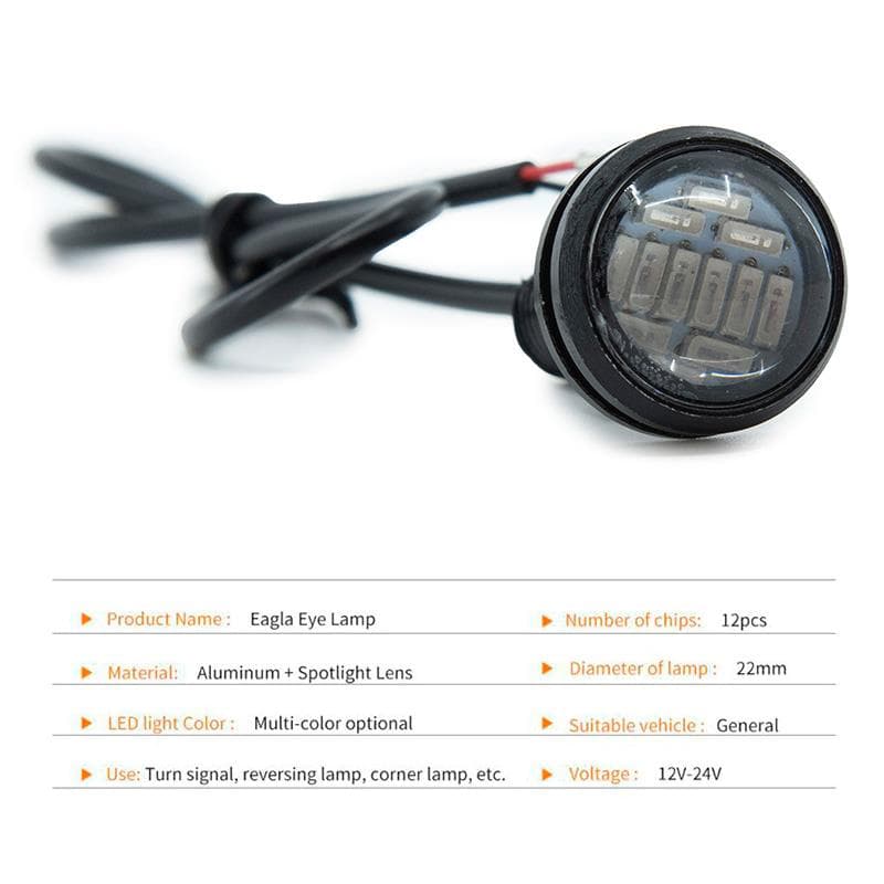 Weißer Adlerauge LED 12V - 1Stk