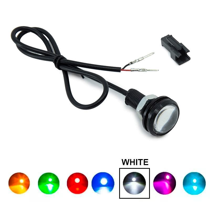 Weißer Adlerauge LED 12V - 1Stk