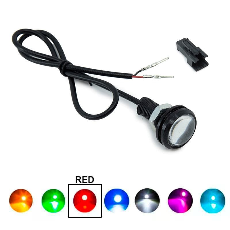 Rotes Adlerauge LED 12V - 1Stk