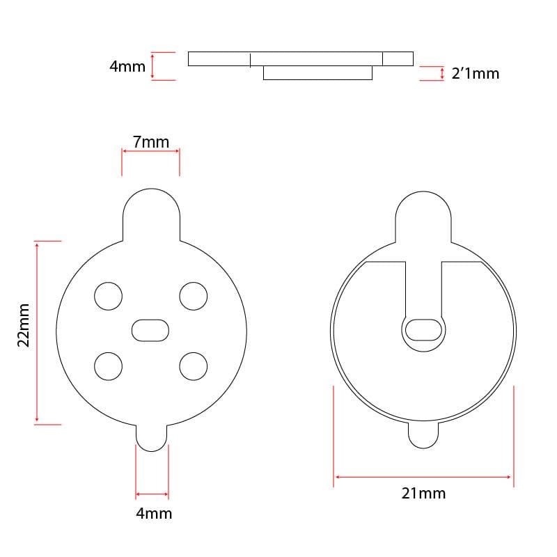 CT001-R Harztablette für NIU [EWHEEL] - 2 Sets