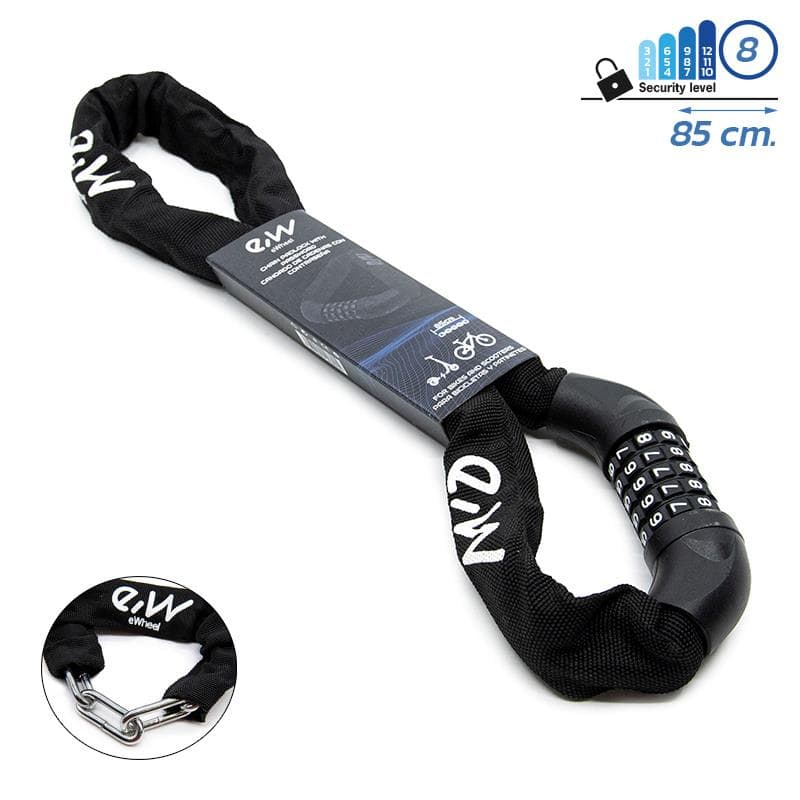 [Ewheel] Kettenschloss mit Zahlencode – 80 cm