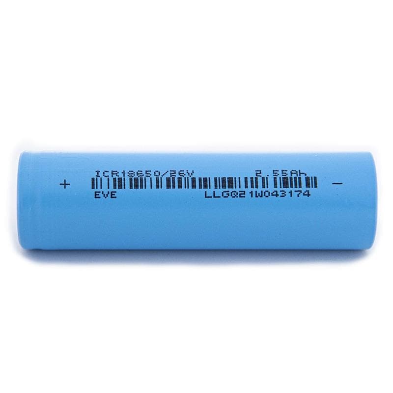 18650 Zelle 2,55A/h 3C [EVE] - 100 Stk