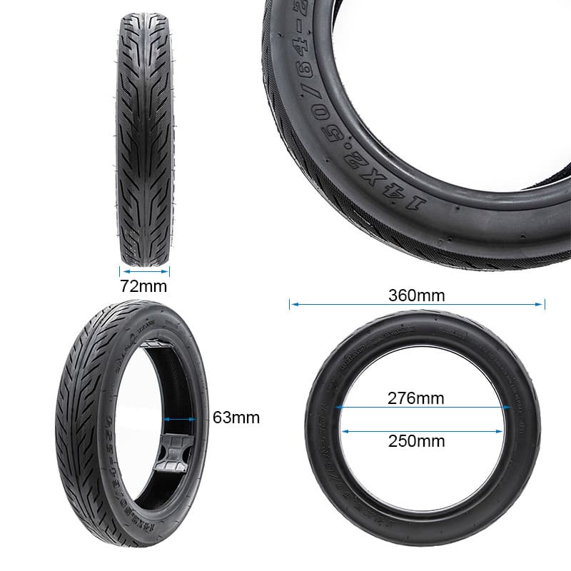 Tubeless Cityroad Reifen 14x2 5-10 / 64-254-10 [Chaoyang]