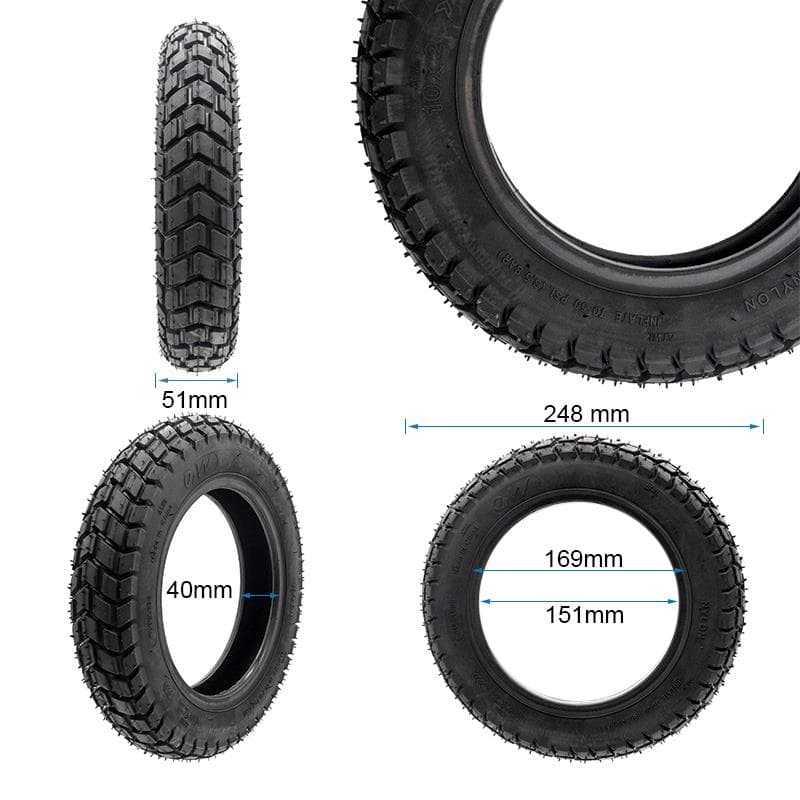 Schlauchloser Offroad-Reifen 10x2-6 [Ewheel]