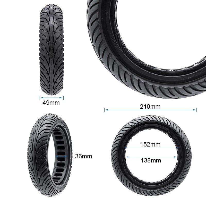 Ultraleicht Vollgummirad 8,5x2-6,1/B34 - schwarze Linie [Nedong]