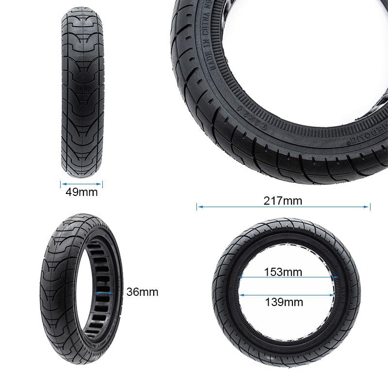 Ultraleichtes Vollrad 9,2x2-6,1/B34 - Schwarze Linie [Ewheel]