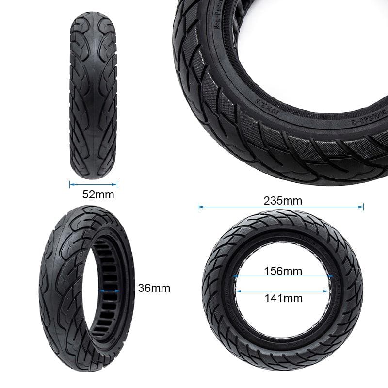 Ultraleicht Vollrad 10x2,125-6,1/B34 - schwarze Linie [Ewheel]