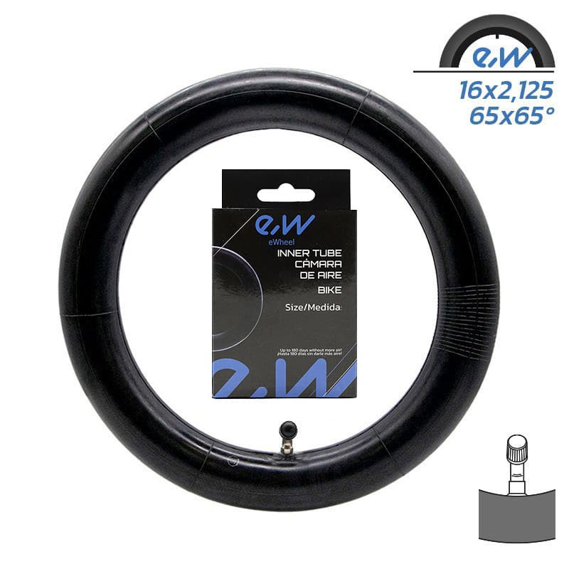 Schlauch 16x2,125 65x65º Ewheel - gebogenes Ventil CR202 SPEZIAL EBIKE