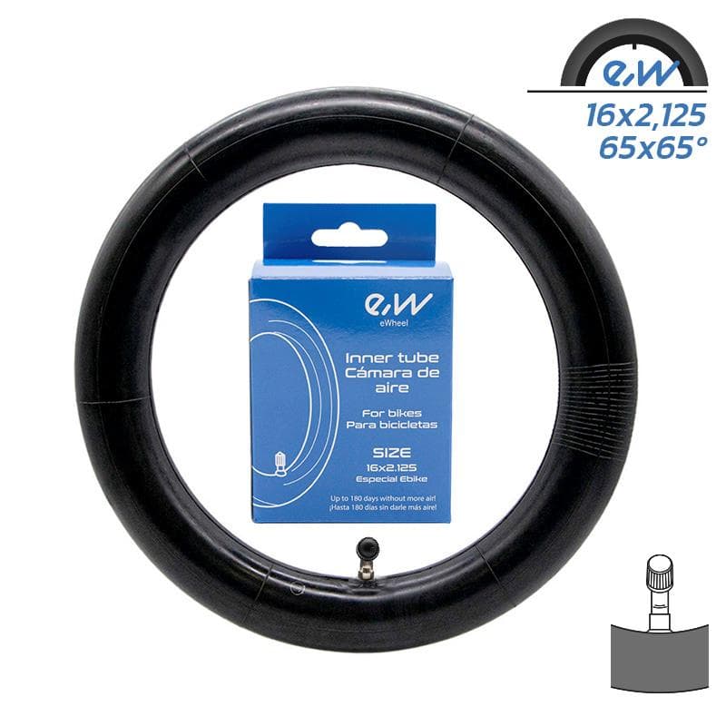Schlauch 16x2,125 65x65º Ewheel - gebogenes Ventil CR202 SPEZIAL EBIKE