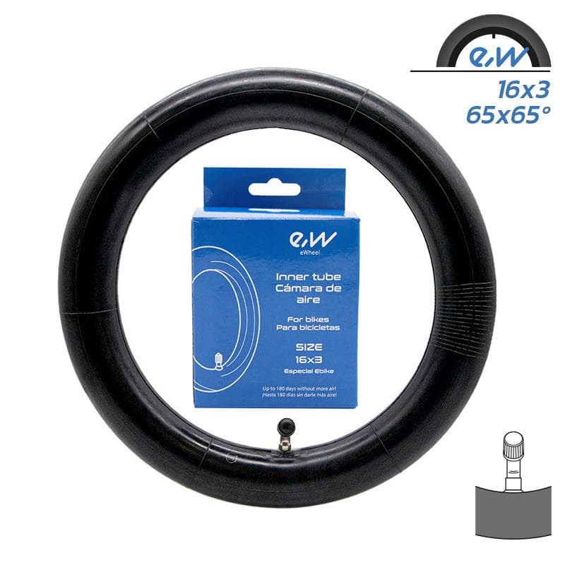 Schlauch 16x3 Ewheel - gebogenes Ventil CR202 SPEZIAL EBIKE
