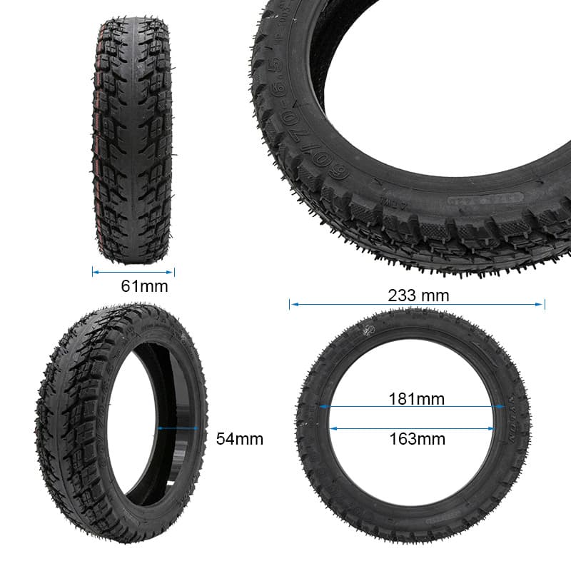 Tubeless Offroad-Reifen 60/70-6,5 mit Gel und Ventil