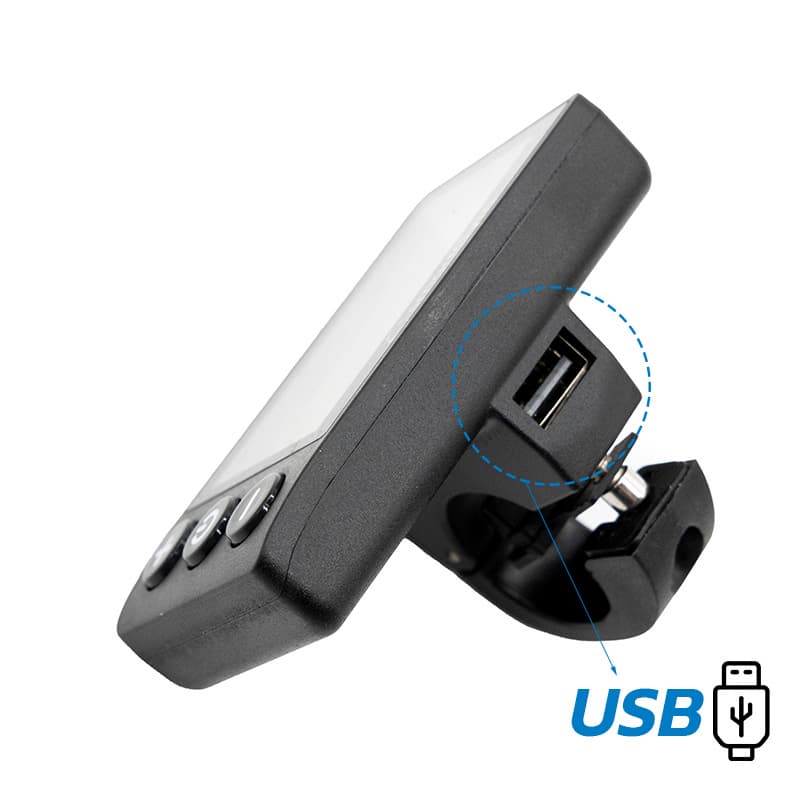 Display S866 mit wasserdichtem Anschlusskabel mit USB-Port SmartGyro