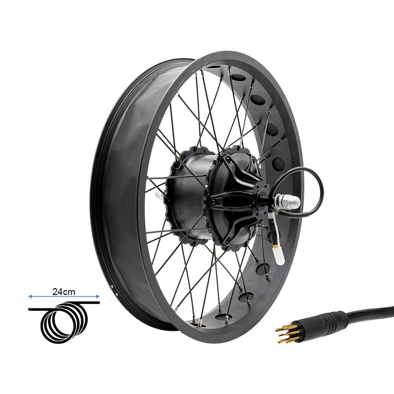 Hinterradfelge 20x4,0 mit Motor 250W 80Nm COMMANDO/NAVY