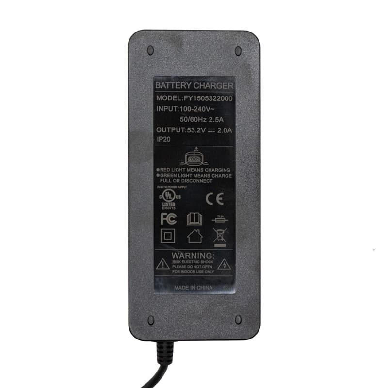 Premium-Ladegerät 48V (Ausgang 53,2V) 2A für NIU - SJT-125E Stecker