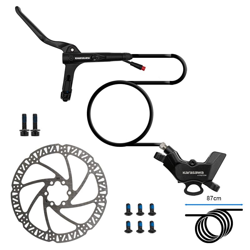 Hydraulisches Vorderrad-Bremskit 4 Kolben ROKTAR PLUS / ZEPHIR PLUS