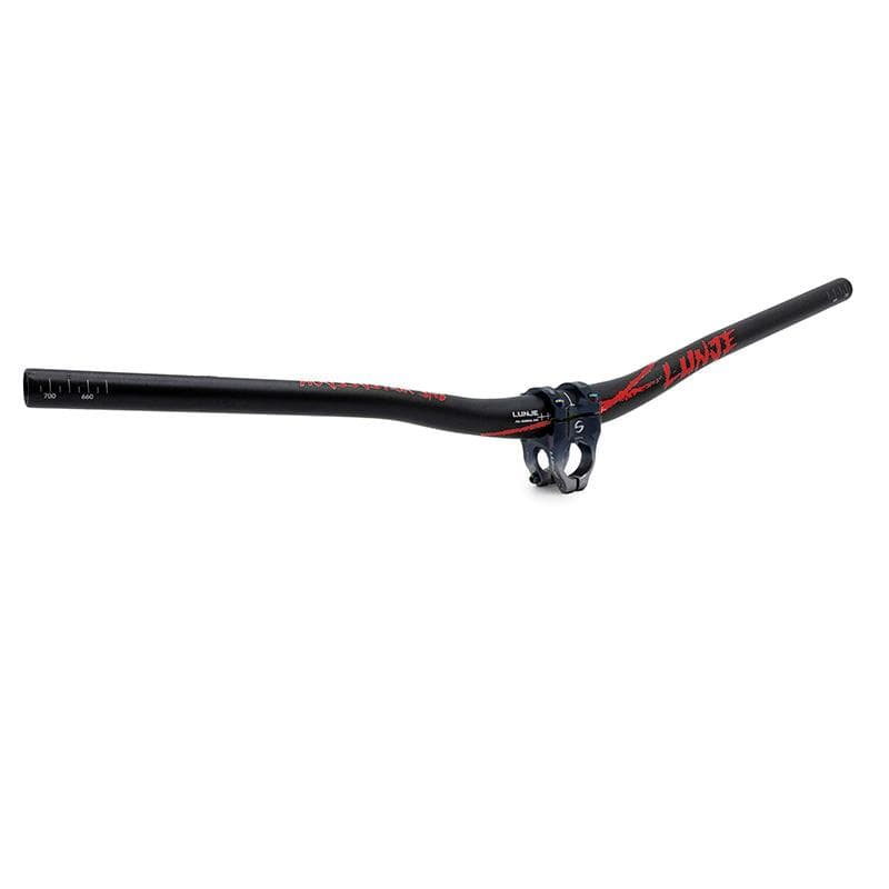720mm Lenker mit 25mm Erhöhung Schwarz-Rot