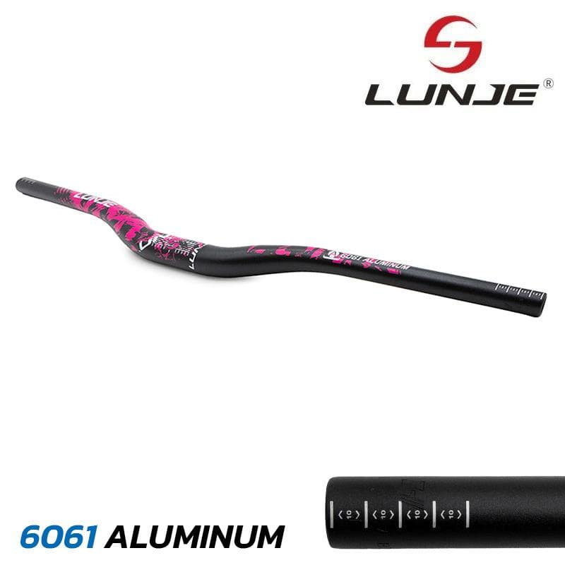 Lenker 720 mm mit 25 mm Erhöhung, schwarz-rosa