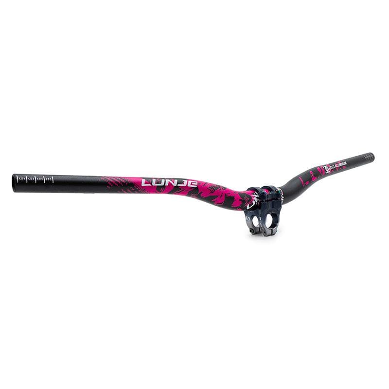 Lenker 720 mm mit 25 mm Erhöhung, schwarz-rosa