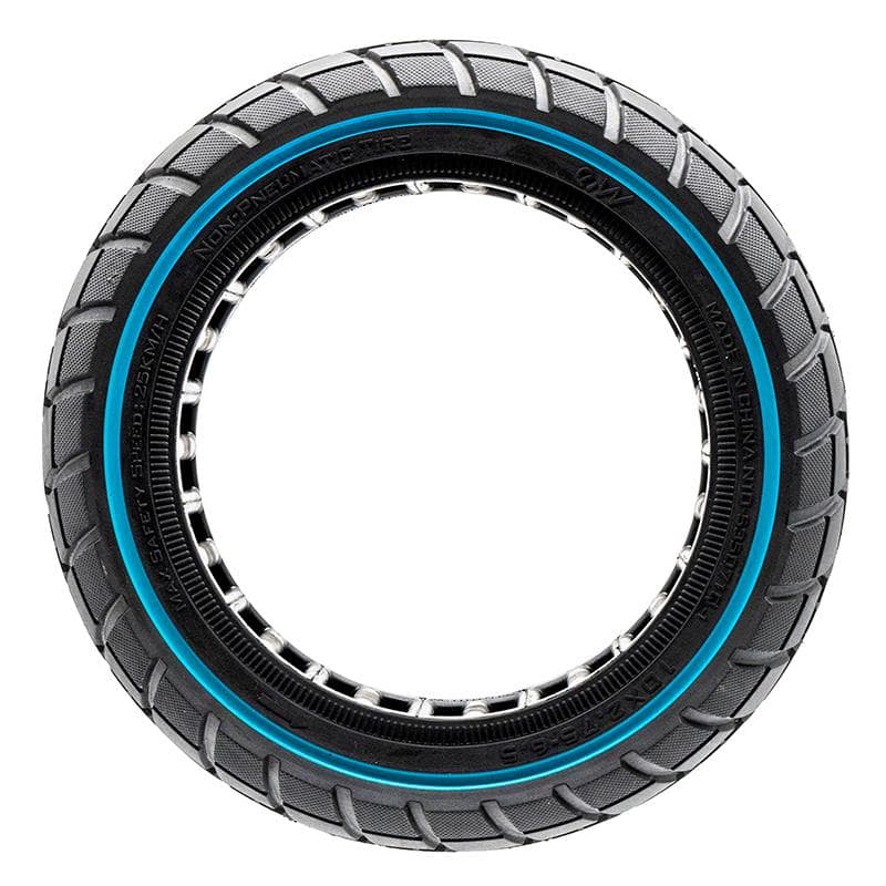 Ultraleichtes Vollgummi Offroad-Rad 10x2,75-6,5/B55 - blaue Linie [Ewheel]