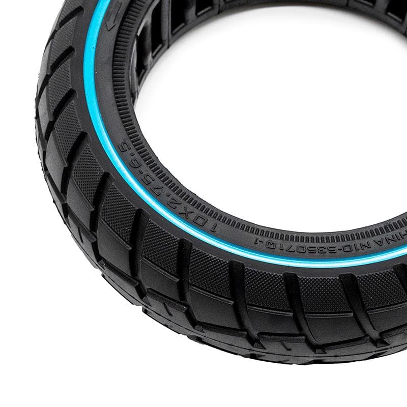 Ultraleichtes Vollgummi Offroad-Rad 10x2,75-6,5/B55 - blaue Linie [Ewheel]