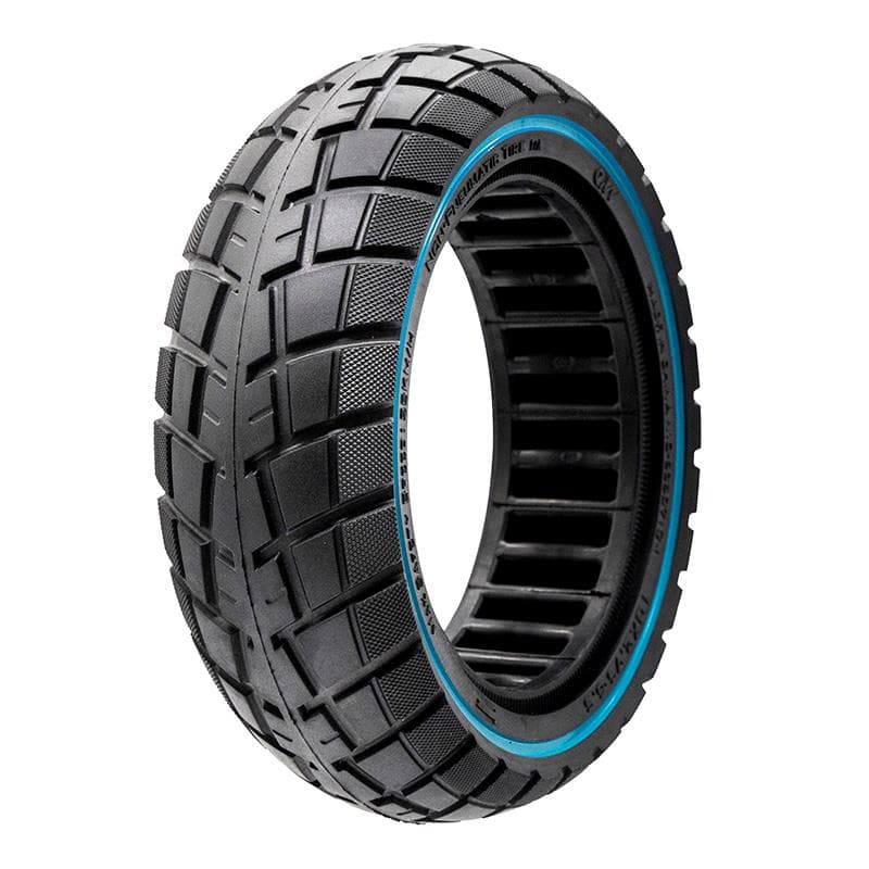 Ultraleichtes Vollgummi Offroad-Rad 10x2,75-6,5/B55 - blaue Linie [Ewheel]