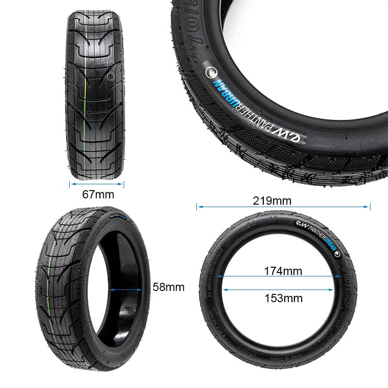 Tubeless-Reifen 70/50-6,1 EWHEEL PANTHERURBAN Mit Pannenschutzgel