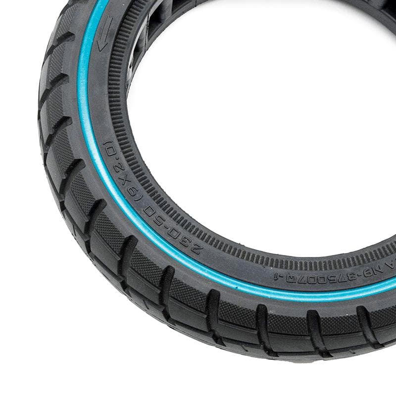Ultraleichtes Vollgummirad Offroad 230x50 / 9x2-6,1/B34 - blaue Linie [Ewheel]