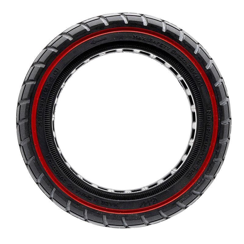 Ultraleichtes Vollgummirad Offroad 230x50 - rote Linie [Ewheel]