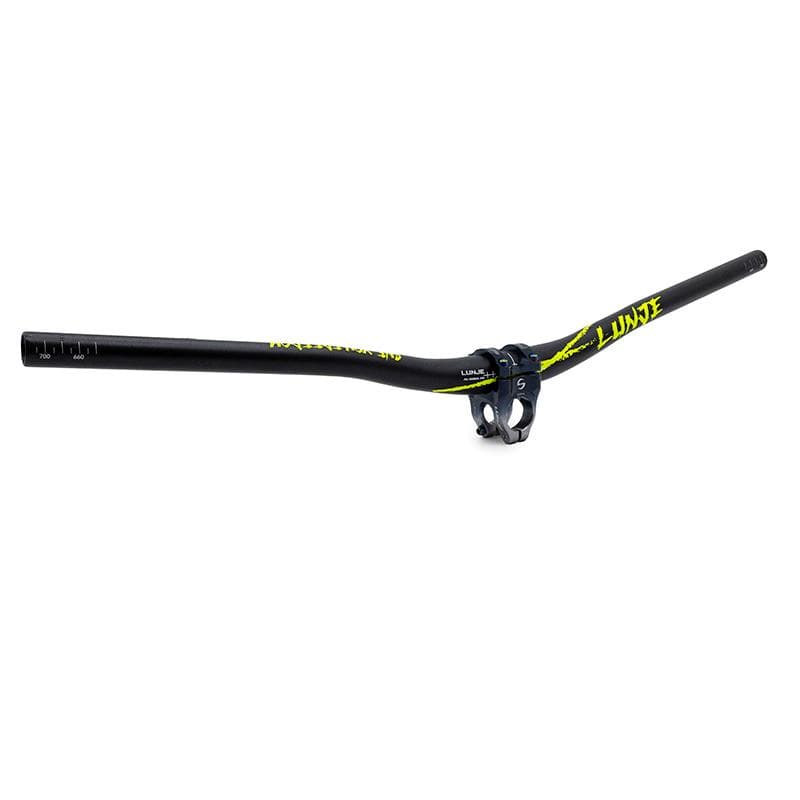 Handlebar 720mm with rise 25mm black-green