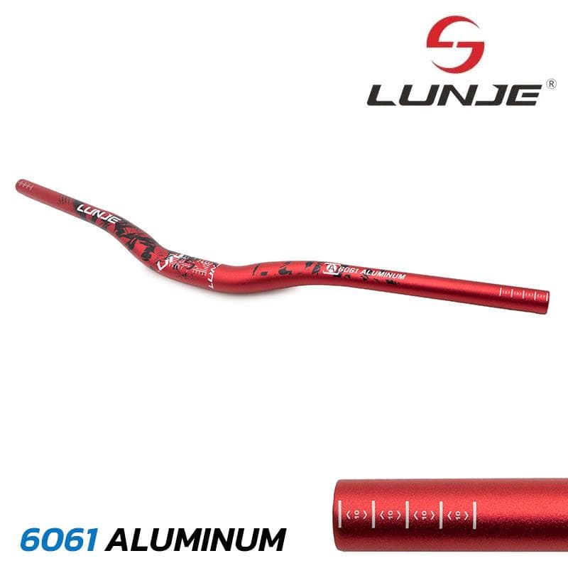 Lenker 720 mm mit 25 mm Erhöhung, rot-schwarz
