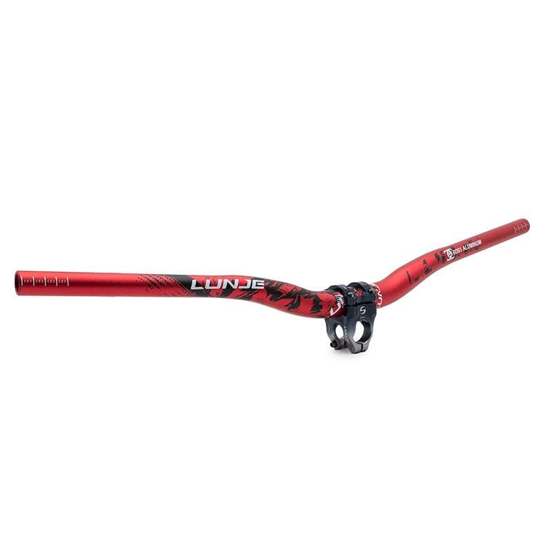 Lenker 720 mm mit 25 mm Erhöhung, rot-schwarz