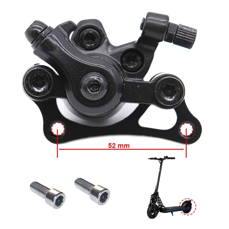 CT005-M04 Mechanische Bremssattel R 50mm Schwarz mit Verstellung