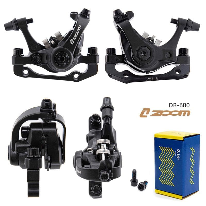 Bremssattel DB680/RT004-M01 mechanisch L 70mm schwarz [Zoom] - Mit Halterung F160/R140