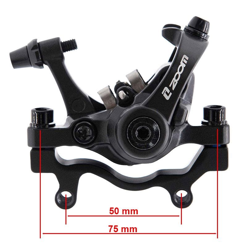 Schwarz Mechanische Bremssattel DB680/RT004-M02 L 70mm [Zoom] - Mit Halterung F180/R160