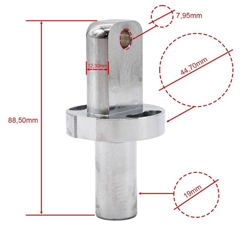 Unteres Scharnier V1 mit gerader Ausführung [Minimotors]