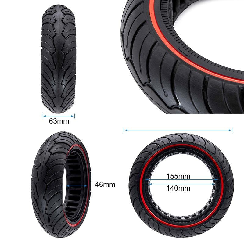 Ultraleichtes Vollrad 9,5x2,5 rot für NIU [Ewheel]