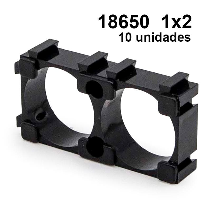 18650 Zellenhalter 1x2 – 10 Stück