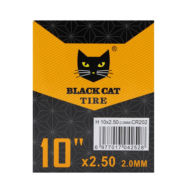 Premium Schlauch 2.0mm Dicke 10x2,5 Ventil 90x90º Black cat