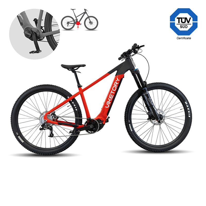 ROKTAR +Plus E-Bike MTB Rot/Schwarz