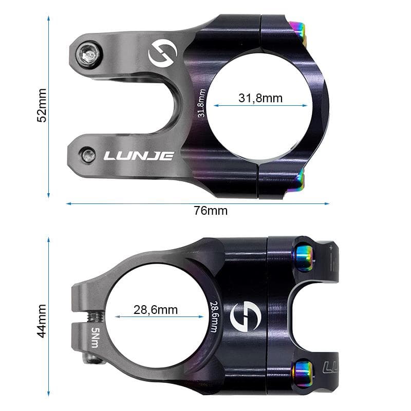 Vorbau für 31,8-mm-Lenker EWPM-003 schwarz grau