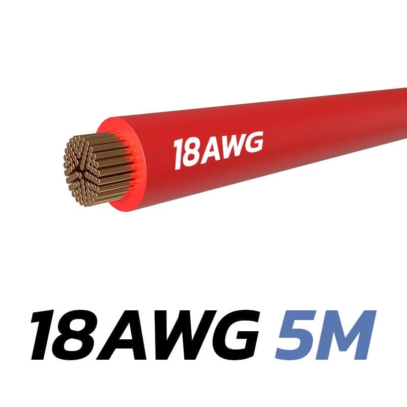 Rotes Kabel 18 AWG - 5M